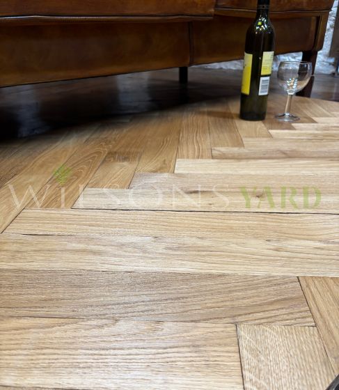 Reclaimed pre finished Parisian Oak Parquet 