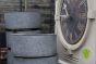 Fantastic Set of 7 No. Huge Circular Galvanised Planters from London