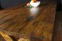 Kitchen / Dining table with axe legs in reclaimed oak