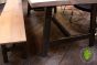 Industrial Style Kitchen/Dining Table with Reclaimed Bleached Top