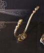 Vintage style acorn brass door hook