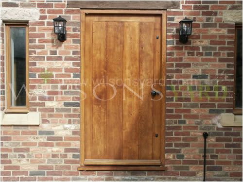 Cottage Planked Door & frame in solid oak