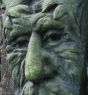 Green man wall plaque
