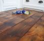 Reclaimed plank wood flooring
