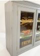 Hand painted 2 door sign writing glazed cupboard