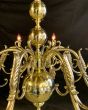 Impressive large Georgian styled Brass chandelier