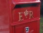 Vintage style red post box