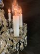 Pair of restored vintage Marie Teresa chandeliers