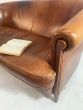 Vintage 2 seater leather sofa