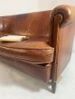 Vintage 2 seater leather sofa