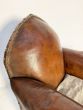 French leather armchair