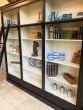 Extra large period style bookcase with ladder bar