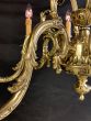Restored 8 arm French foliate chandelier 