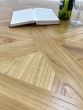 Beautiful Elm parquet topped dining table