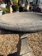 Vintage style garden birdbath