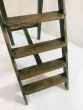 Edwardian green wooden step ladders (Decorative use only)