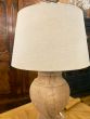 Natural wooden table lamp & shade