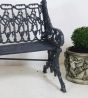Magnificent detailed cast iron Coalbrookdale style benches