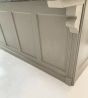 Hand made Edwardian zinc topped kitchen island 