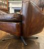 Vintage leather Danish Armchair