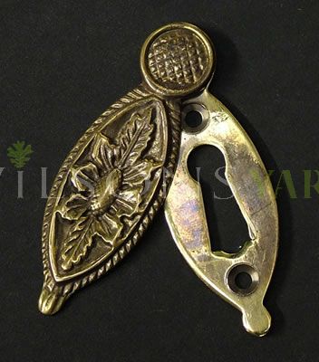 Brass Thistle Escutcheon