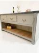 Hand made Edwardian zinc topped kitchen island 
