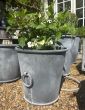 Small Ashford heavy duty riveted planter with ring handles