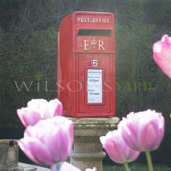 Vintage cast iron style post box