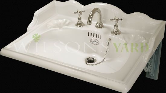 25 Inch Washbasin Mixer Set White China 3 Holes