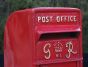 Vintage style red post box