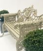 Cast iron garden bench