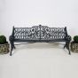 Magnificent detailed cast iron Coalbrookdale style benches