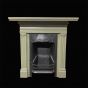 Restored painted Edwardian cast iron fireplace