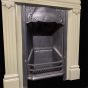 Restored painted Edwardian cast iron fireplace