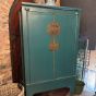 Antique style Shanxi Blue Tall 2 Door Cabinet
