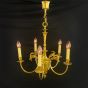 Vintage French Empire style cast bronze chandelier 