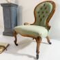 Victorian spoon back nursing chair