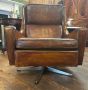 Vintage leather Danish Armchair