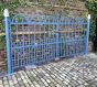 Antique blacksmith driveway gates 