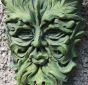 Decorative green man wall plaque 