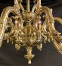 Restored 8 arm French foliate chandelier 