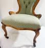Victorian spoon back nursing chair