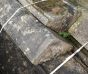 Salvaged wall coping stone