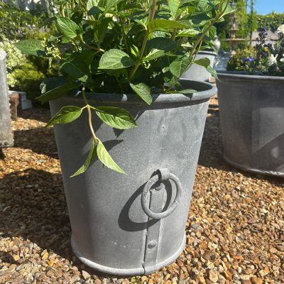 Small Ashford heavy duty riveted planter with ring handles 