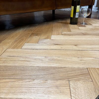 Reclaimed pre finished Parisian Oak Parquet 