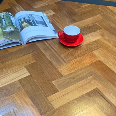  Reclaimed teak parquet flooring 