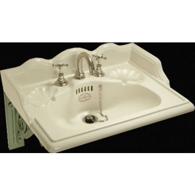 22" Washbasin Mixer Set With 3 Tap Holes- Antique White China.