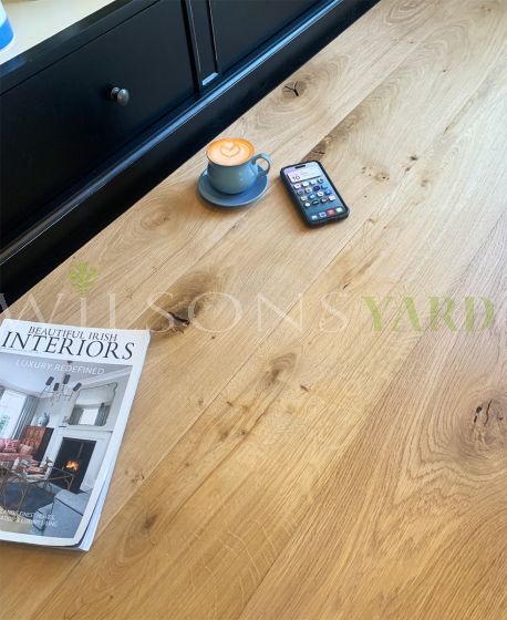 Solid Rustic Unfilled Solid French Oak Plank T&G (Square Shoulder)