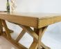 Beautiful Elm parquet topped dining table