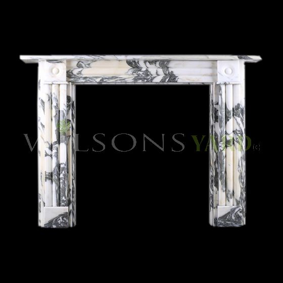 Georgian bullseye fireplace surround